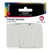 Smiffys Sminksvampar Vita - 6-pack