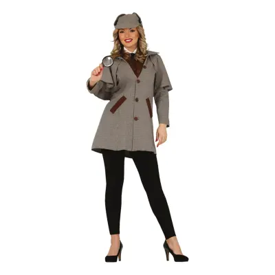 Snokande Detektiv Dam Maskeraddräkt - Large