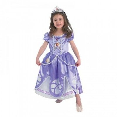 Sofia den Första Deluxe Barn Maskeraddräkt - X-Small