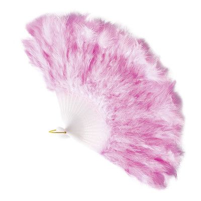 Solfjäder Rosa Fjädrar