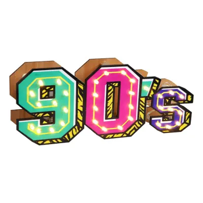 LED-Lampa 90's Party