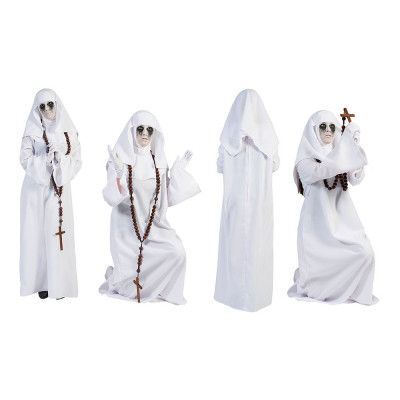 Spöknunna Vit Maskeraddräkt - Small