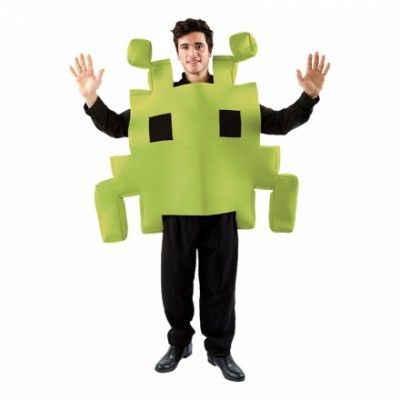 Space Invaders Maskeraddräkt - One size