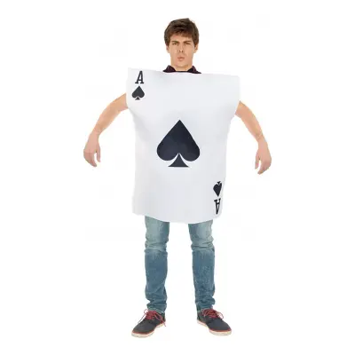 Spader Ess Spelkort Maskeraddräkt - One size