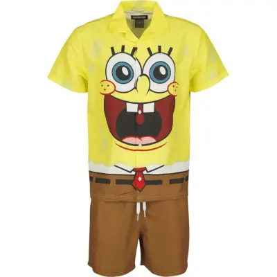 SpongeBob SquarePants - Anime Kostym - Suitmaster - SpongeBob Schwammkopf - för Herr - flerfärgad