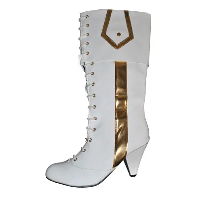 Stövlar Vita med Guldtrim - 38-39