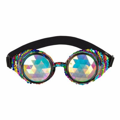 Steampunk Paljett Glasögon - One size