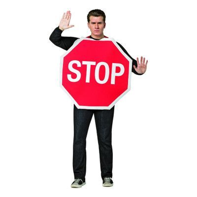 Stoppskylt Maskeraddräkt - One Size