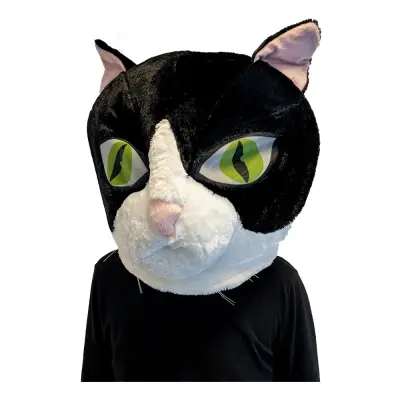 Stort Katthuvud Mask