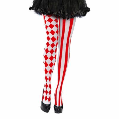 Strumpbyxor Harlequin Röd Deluxe - One size