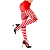 Strumpbyxor Röd/Vit Randiga - X-Large