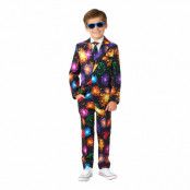 Suitmeister Boys Fireworks Black Kostym - Large