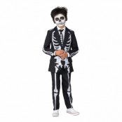 Suitmeister Boys Skeleton Grunge Black Kostym - Large