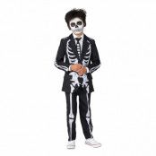 Suitmeister Boys Skeleton Grunge Black Kostym - Medium