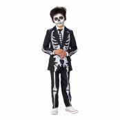 Suitmeister Boys Skeleton Grunge Black Kostym - Small