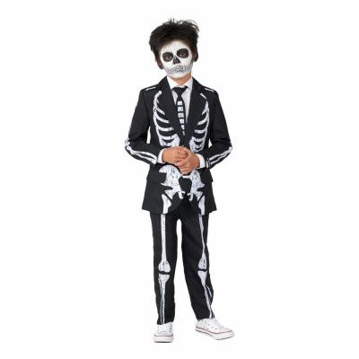 Suitmeister Boys Skeleton Grunge Black Kostym - X-Large