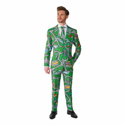 Suitmeister Carpet City Green Kostym - Large