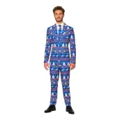 Suitmeister Christmas Blue Nordic Kostym - Medium
