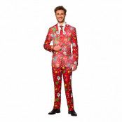 Suitmeister Christmas Red Icons Light Up Kostym - Medium