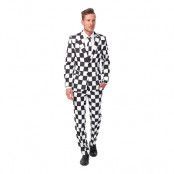 Suitmeister Schackrutig Kostym - Small