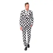 Suitmeister Schackrutig Kostym - X-Large