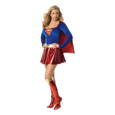 Supergirl Deluxe Maskeraddräkt - Medium