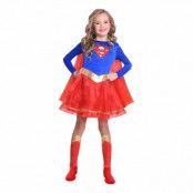 Supergirl Klassisk Barn Maskeraddräkt - Large