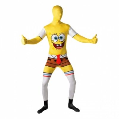 Svampbob Second Skin Maskeraddräkt