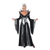 Svart Drottning Maskeraddräkt - X-Small
