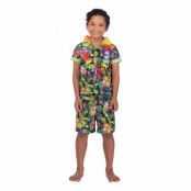 Svart Hawaiiset Barn Maskeraddräkt - Medium