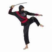 Svart Ninja Maskeraddräkt