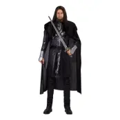 Svart Riddare Maskeraddräkt - X-Large