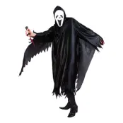 Svart Spöke Maskeraddräkt - One size
