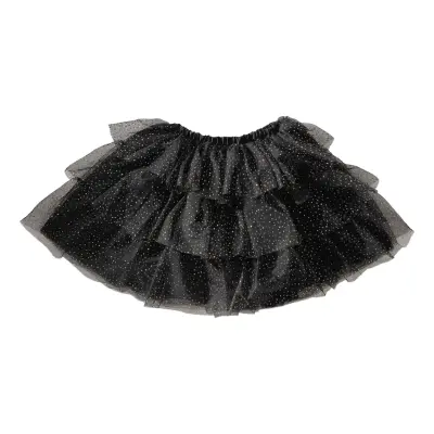 Svart Tyllkjol med Guldstänk för Barn - Small