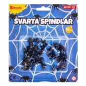 Svarta Spindlar Skämtartikel - 36-pack