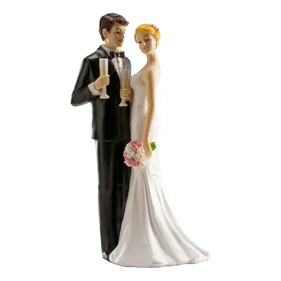 Tårtdekoration Bröllopspar Mr & Mrs