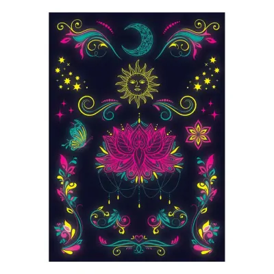 Tatueringar UV Neon Mystik