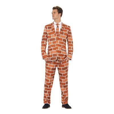 Tegelvägg Kostym Maskeraddräkt - Large