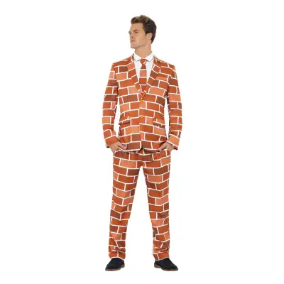 Tegelvägg Kostym Maskeraddräkt - Large