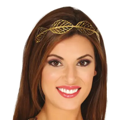 Tiara med Guldlöv - One size