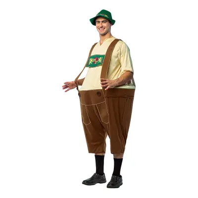 Tjock Lederhosen Maskeraddräkt - One size