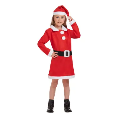 Tomteklänning Barn Maskeraddräkt - Small