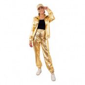 Tracksuit Guld Dam Maskeraddräkt - Medium