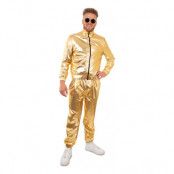 Tracksuit Guld Maskeraddräkt - XS