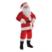 Traditionell Jultomte Plysch Maskeraddräkt