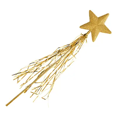 Trollstav Stjärna Guld Glitter