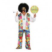 Hippy Rainbow Maskeraddräkt - Large