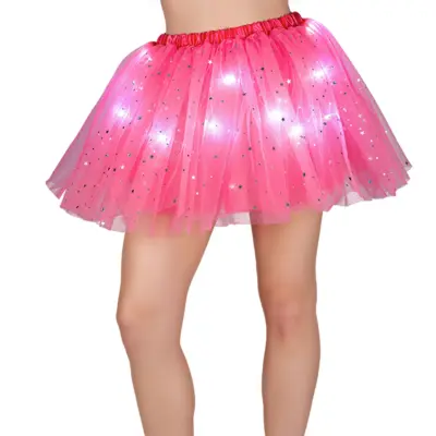 Tyllkjol LED Rosa - One size