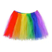 Tyllkjol Regnbågsfärgad - One size