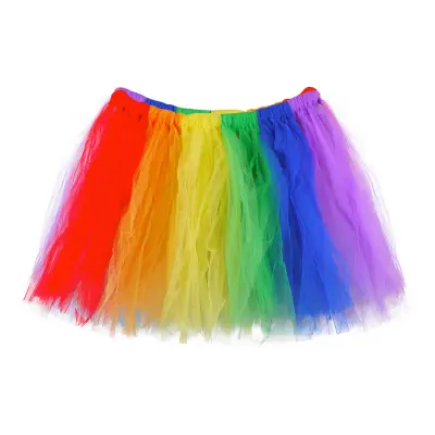 Tyllkjol Regnbågsfärgad - One size